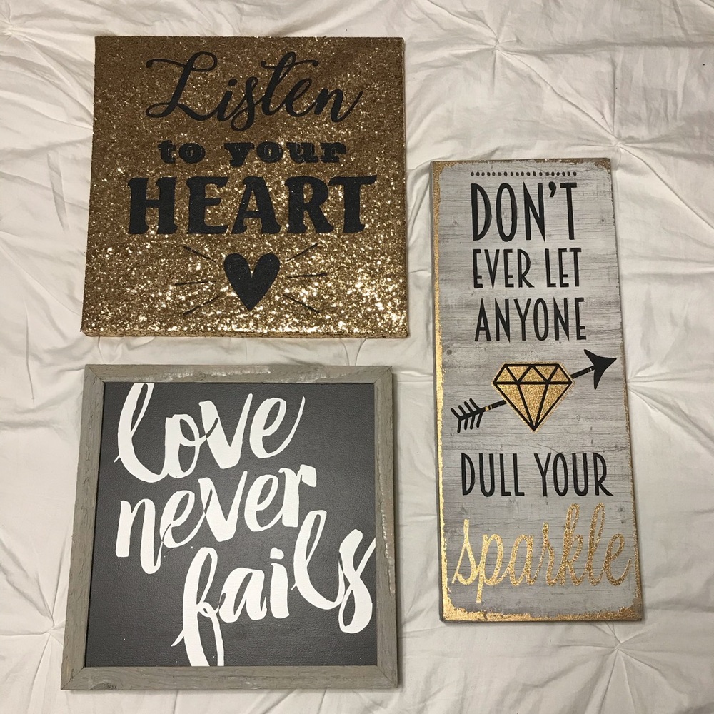 GLAM WALL PICTURES TRIO